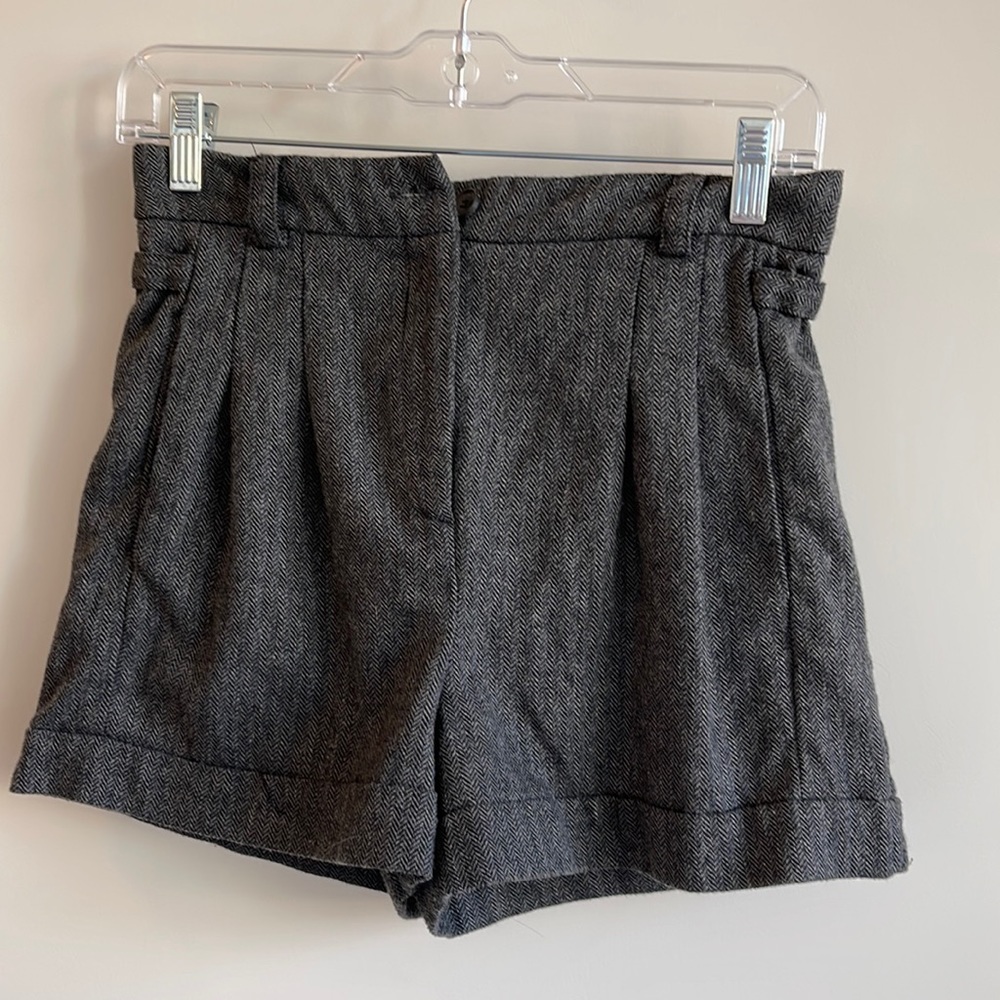 MANGO gray winter shorts- worn once only!